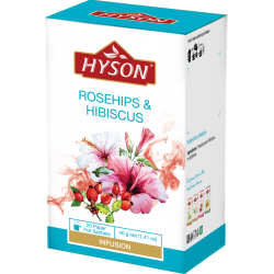 Hyson Herbata Ziołowa Róża i Hibiskus 20 torebek